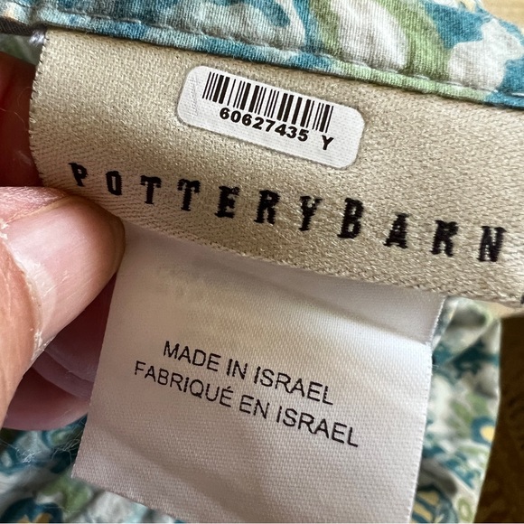 Pottery Barn Rosalie Duvet Cover Blue Full/ Queen Floral Paisley Rare - Picture 2 of 4